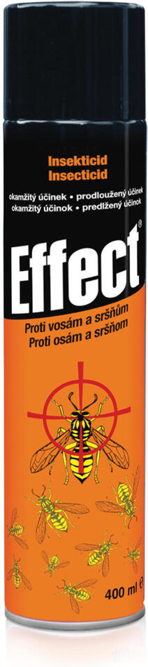 sprej proti vosám a sršňům 400ml insekticid EFFECT