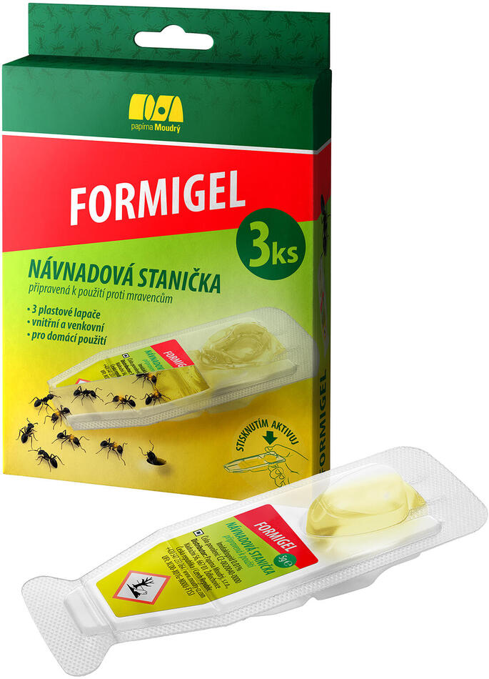 PAPÍRNA MOUDRÝ stanička návnadová na mravence FORMIGEL (3ks)