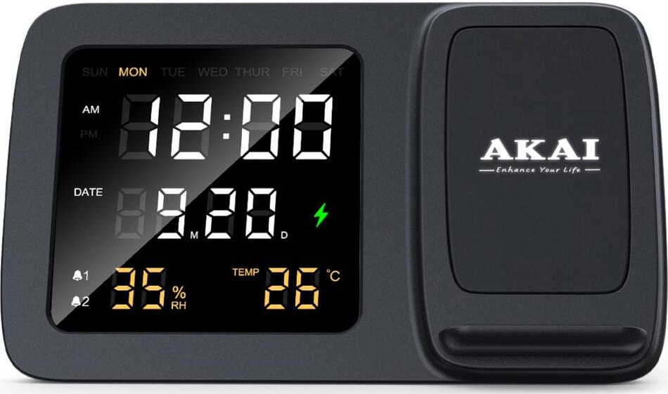 Budík AKAI ACRW-3500 BLACK