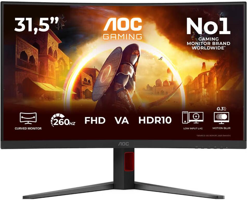 LCD monitor AOC 31,5" C32G4Z