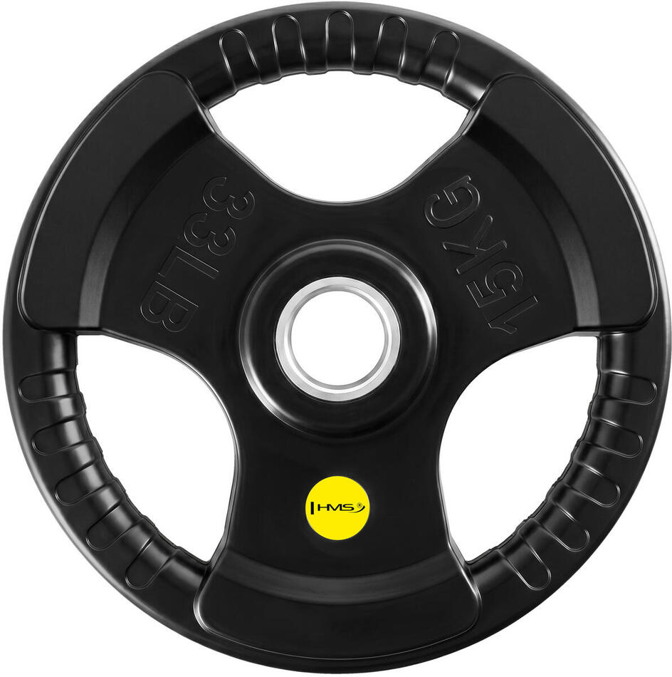Olympijský pogumovaný kotouč HMS TOK15 Pro 15 kg