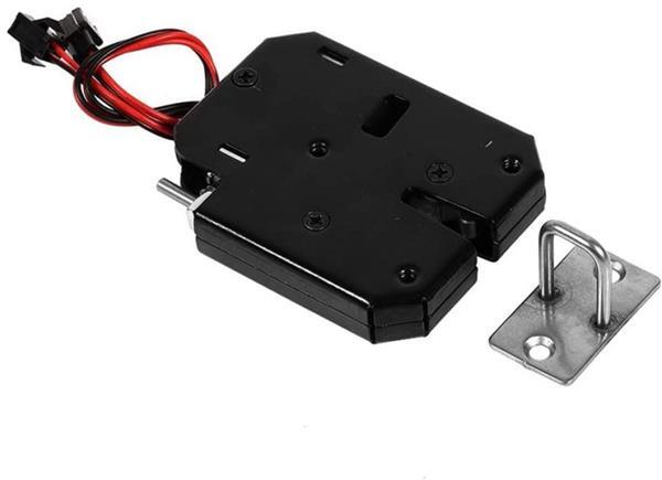 Elektrický zámek XG-07C 12VDC 1,8A černý s kontrolním kontaktem HADEX