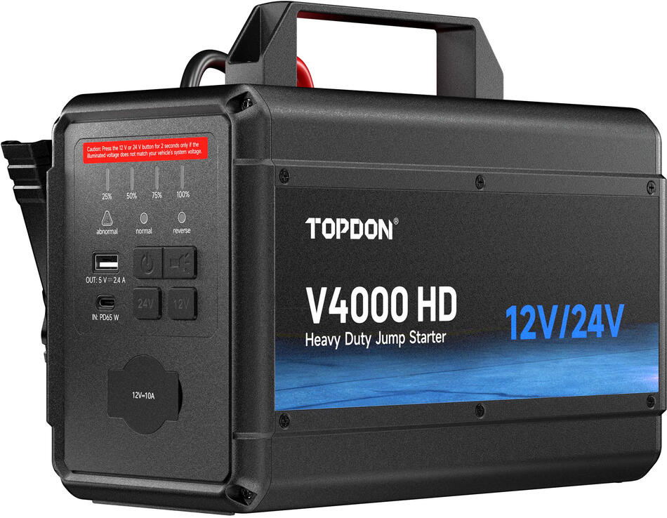 TOPDON Car Jump Starter V4000 HD (TOPJSV40HD)