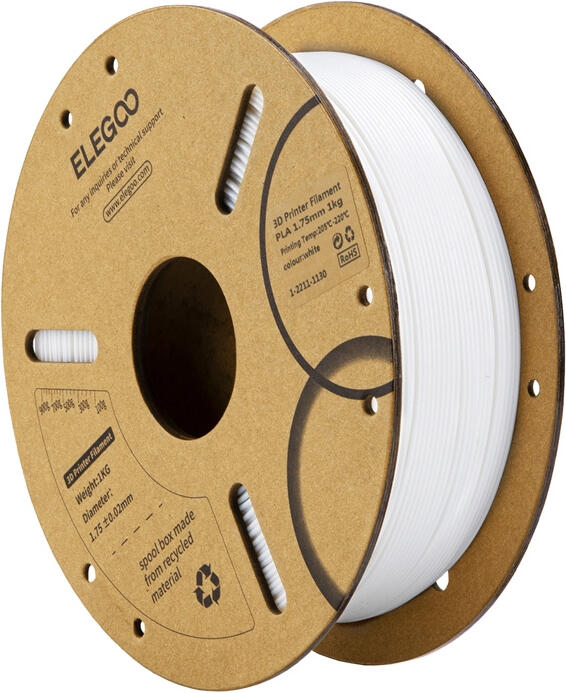 Filament ELEGOO PLA (bílý)