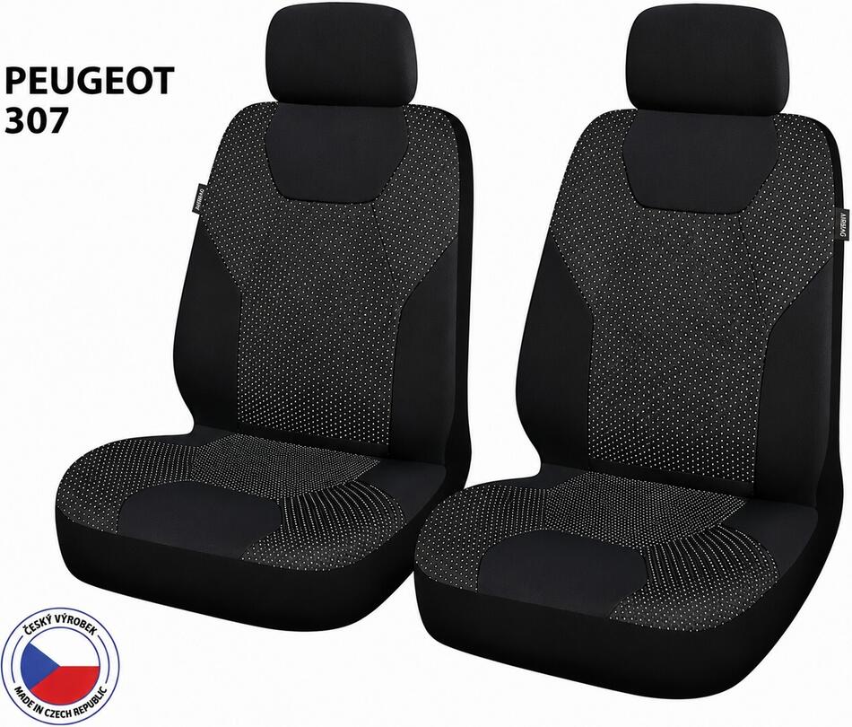 Cappa autopotahy Perfetto ZL Peugeot 307 černá/šedá 2M