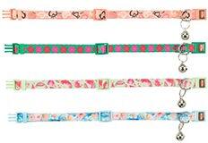 Obojek kočka nylon Flower Power 19-31cm/10mm mix Trixie