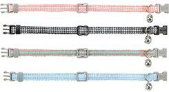 Obojek kočka nylon károvaný vzor 20-30cm/10mm mix Trixie