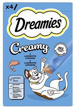 Dreamies kočka pochoutka Creamy s lososem 4x10g