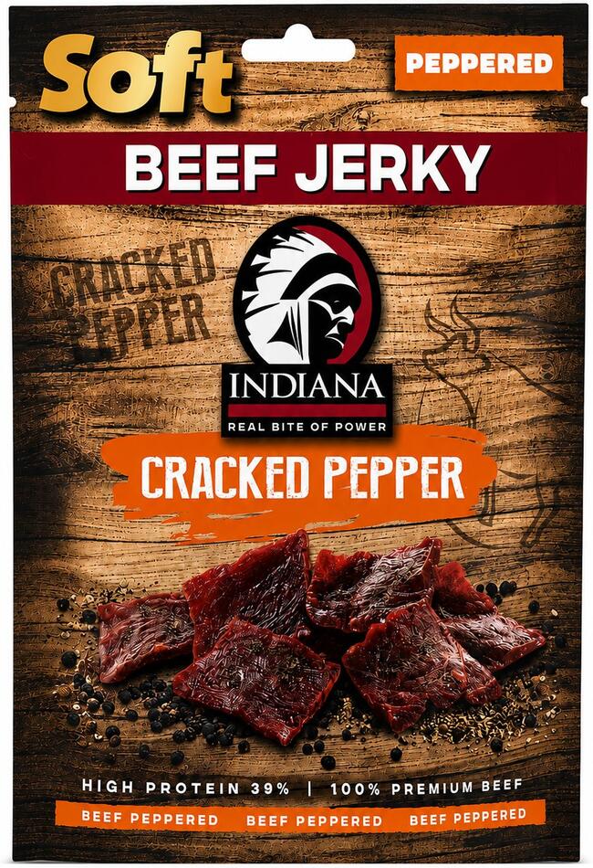 INDIANA Soft Jerky Beef Peppered 20g INDIANA s.r.o.