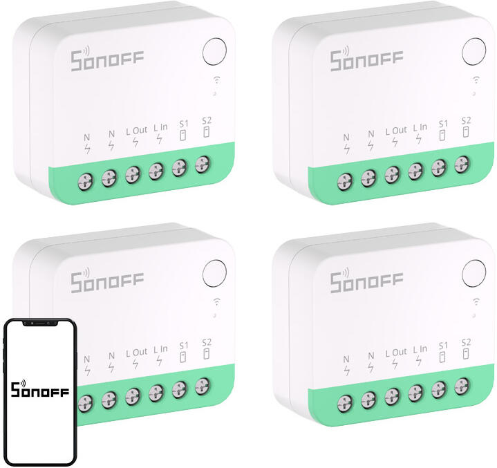 SONOFF MINIR4M (Extreme) Matter Switch – balení po 4 kusech