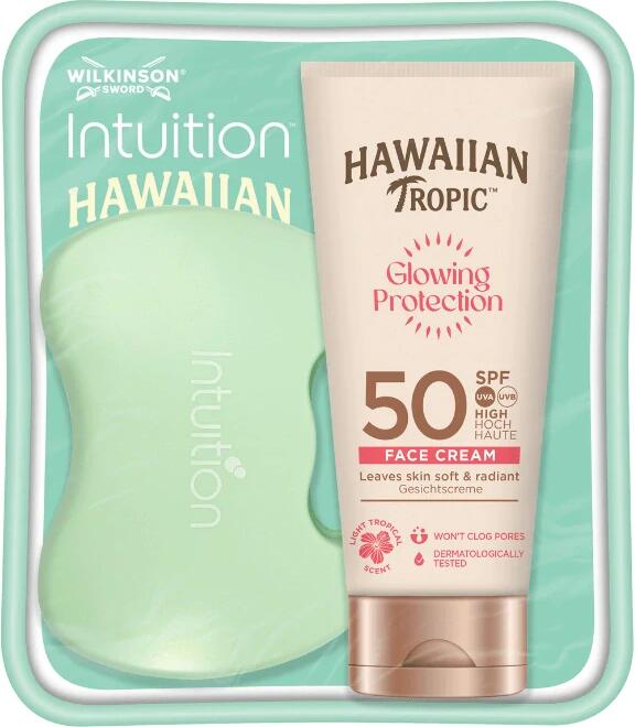 Opalovací krém Hawaiian Tropic + Holící strojek Wilkinson Summer Essential