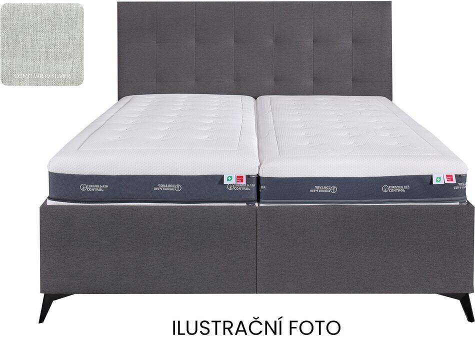 Tropico postel VENUŠE/Dotty 135/COMO WR19 Silver/nohy Anchor 13 160x200