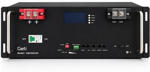 Bateriový modul LiFePO4 48V 100A GBLR-48-100 4,8 kWh GETI do 19" racku