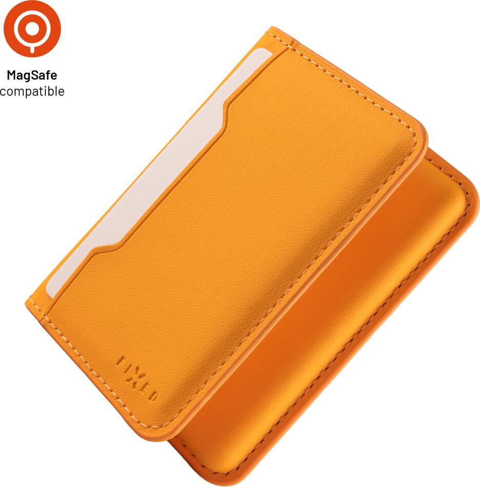 MagSafe Peněženka FIXED MagWallet Fold, oranžová