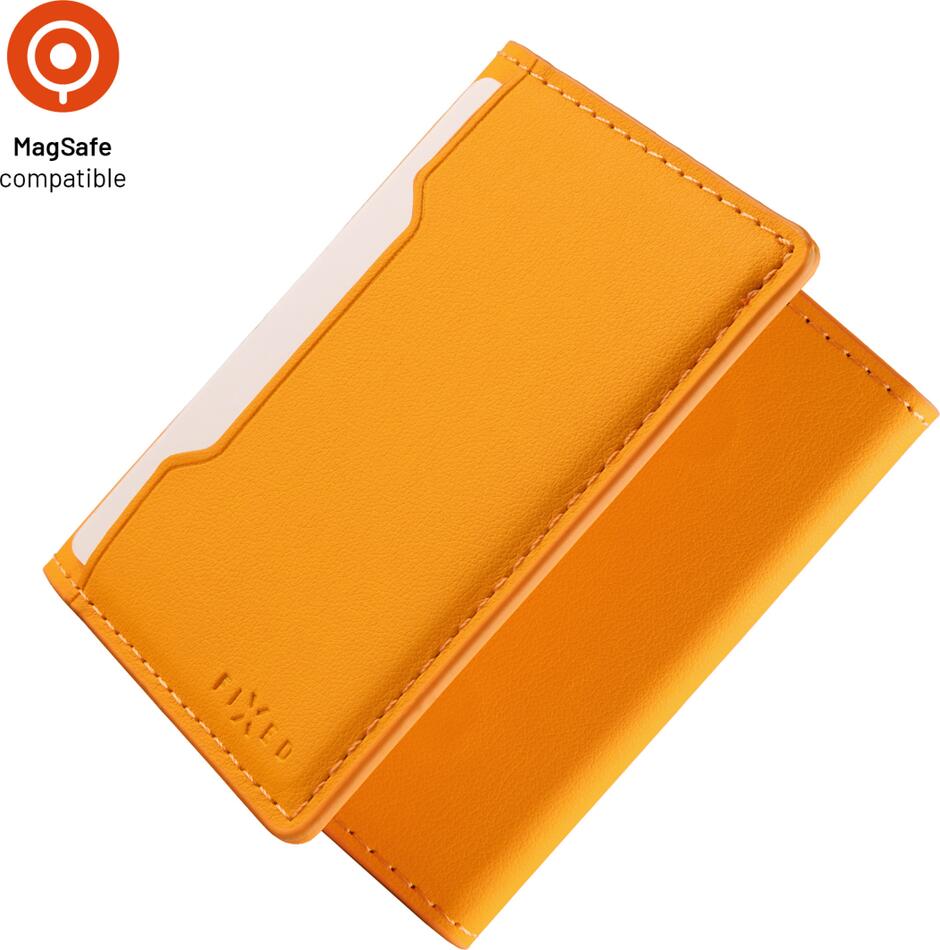 MagSafe Peněženka FIXED MagWallet Trifold, oranžová