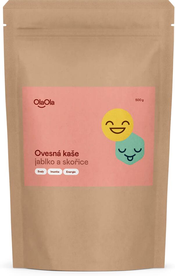 OlaOla Ovesná kaše Jablko a skořice - 500 g