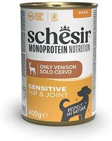 Schesir Dog vanička Monopr. Hip&Joint zvěřina paté400g