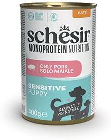 Schesir Dog konz. Monoprotein Puppy šunka paté 400g