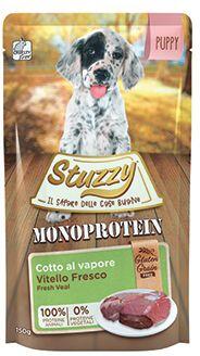 Stuzzy Dog kapsa Monoprotein Puppy Telecí paté 150g
