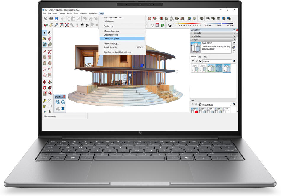 Notebook HP ZBOOK 8 G2a 14 Meteor Silver (