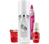 Sada SodaStream TERRA White Malina Zero Mpack + La SodaStream
