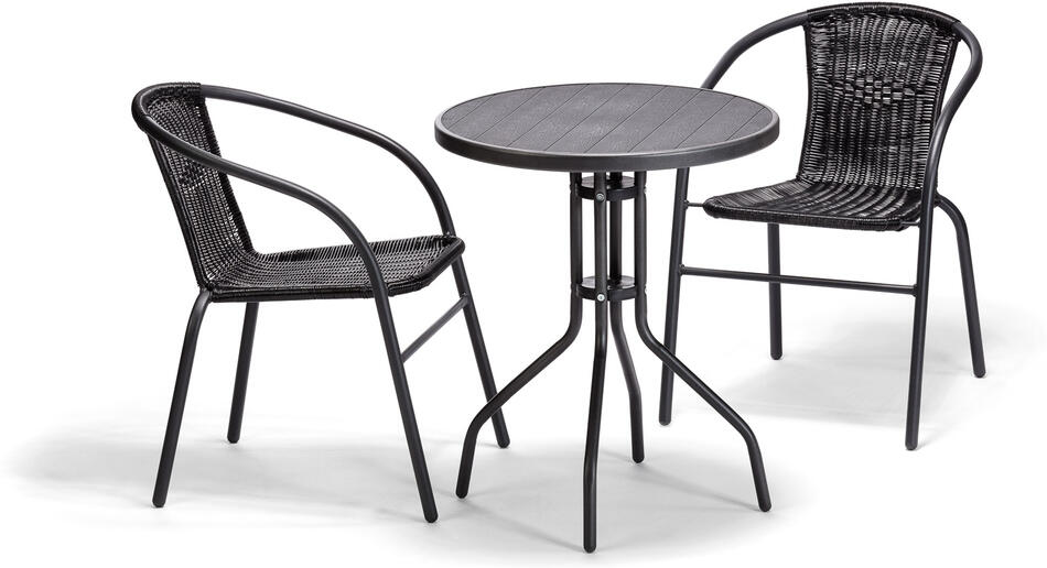 Balkonová sestava House 5 BISTRO SET, černá