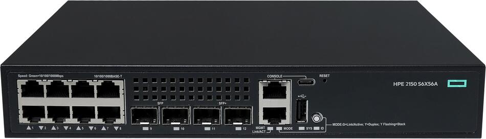 HPE NW CW 2150 8G 2F 2P Switch (S6X56A#ABB)