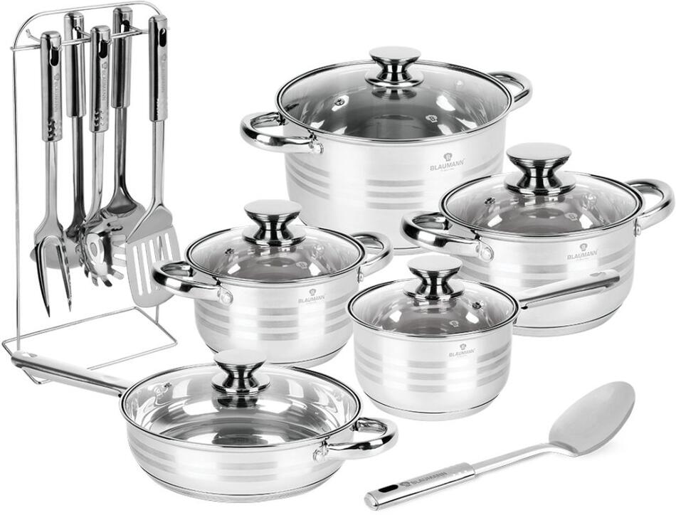 BLAUMANN Sada nádobí nerez 17 ks Jumbo Gourmet Line BL-4119