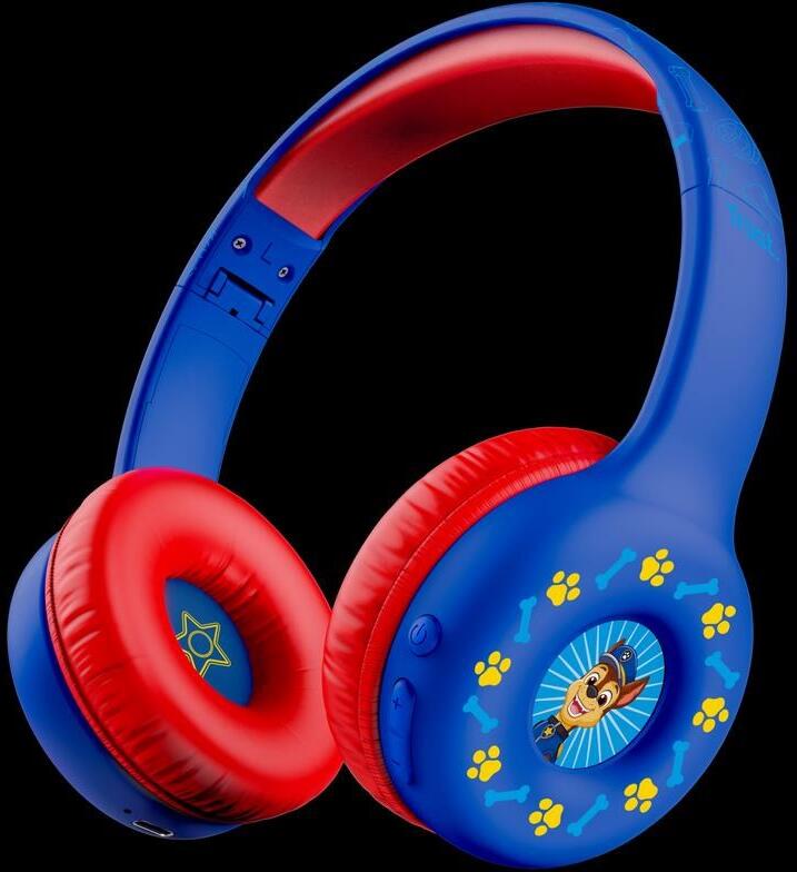 TRUST bezdrátová sluchátka Nouna Tlapková Patrola, Bluetooth, Modrá (25655)