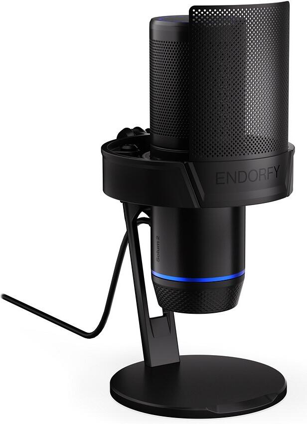 Endorfy mikrofon Solum 2 / kardioidní / LED / pop filtr / shock mount / černý (EY1B018 )