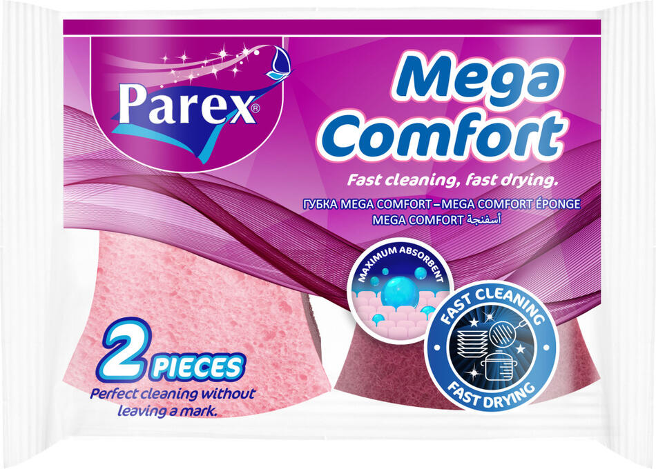 Parex Mega Comfort houba na nádobí s ochranou nehtů, 2 ks