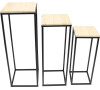 Frank Flechtwaren set odkládacích stolků Modern, 3ks