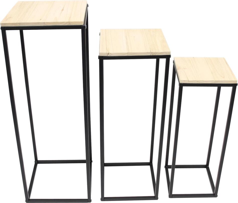 Frank Flechtwaren set odkládacích stolků Modern, 3ks