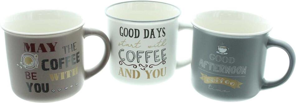 Frank Flechtwaren porcelánové hrnky Coffee, 3ks