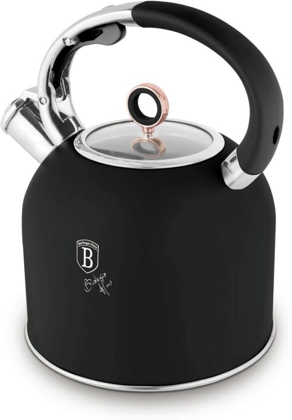 BERLINGERHAUS Konvice se skleněným víkem 3 l Black Rose Collection BH-8920