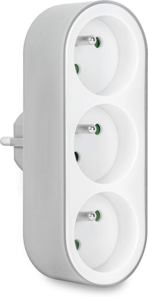 CONNECT IT Rozbočovací adaptér Tripple Split , 3 zásuvky (bíla) (CES-0010-WH)
