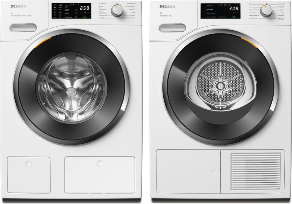 SET Pračka s předním plněním Miele WWG 880 WCS + Sušička prádla Miele TWH780WP