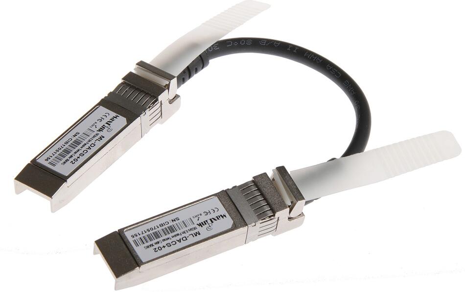 MaxLink 10G SFP+ DAC kabel, pasivní, DDM, cisco comp., 0,2m (ML-DACS+02)