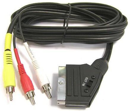 PREMIUMCORD SCART - 3xCINCH 1.5m in/out přepínač (kjssc-2)