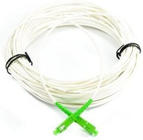 OEM SC/APC - SC/APC simplex 9/125 SM 15m arm.bílý 3mm B3 LSZH (4245)