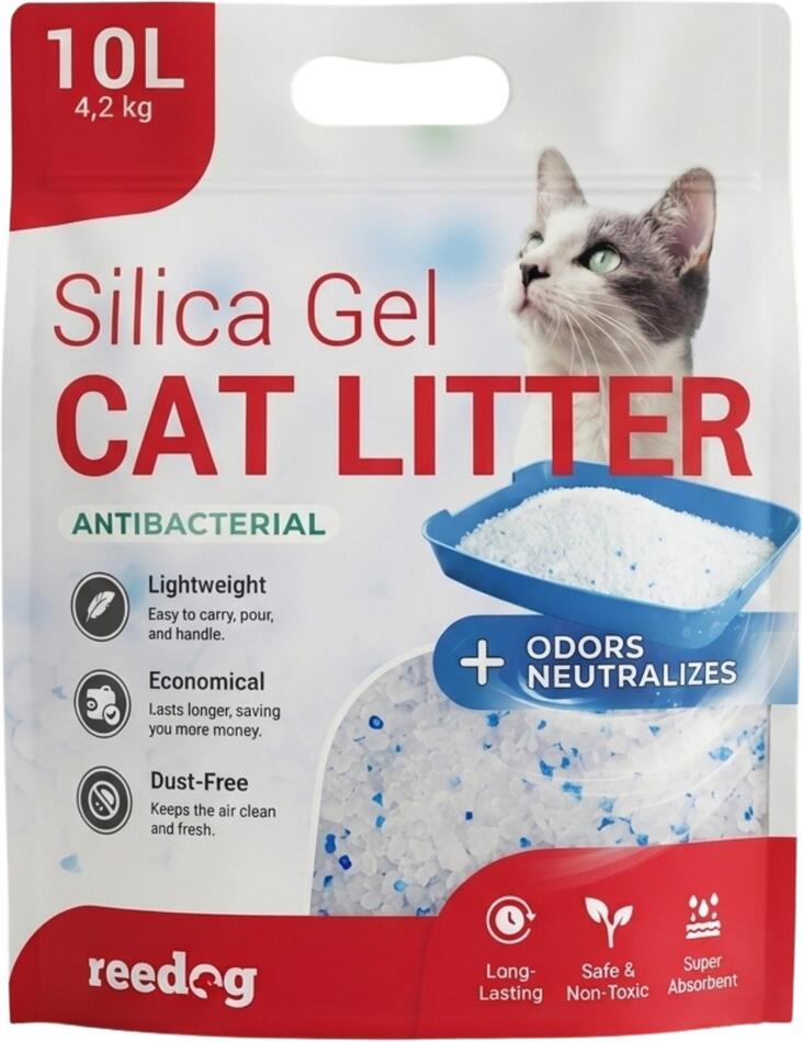 Reedog stelivo pro kočky Silica 10 l / 4,2 kg