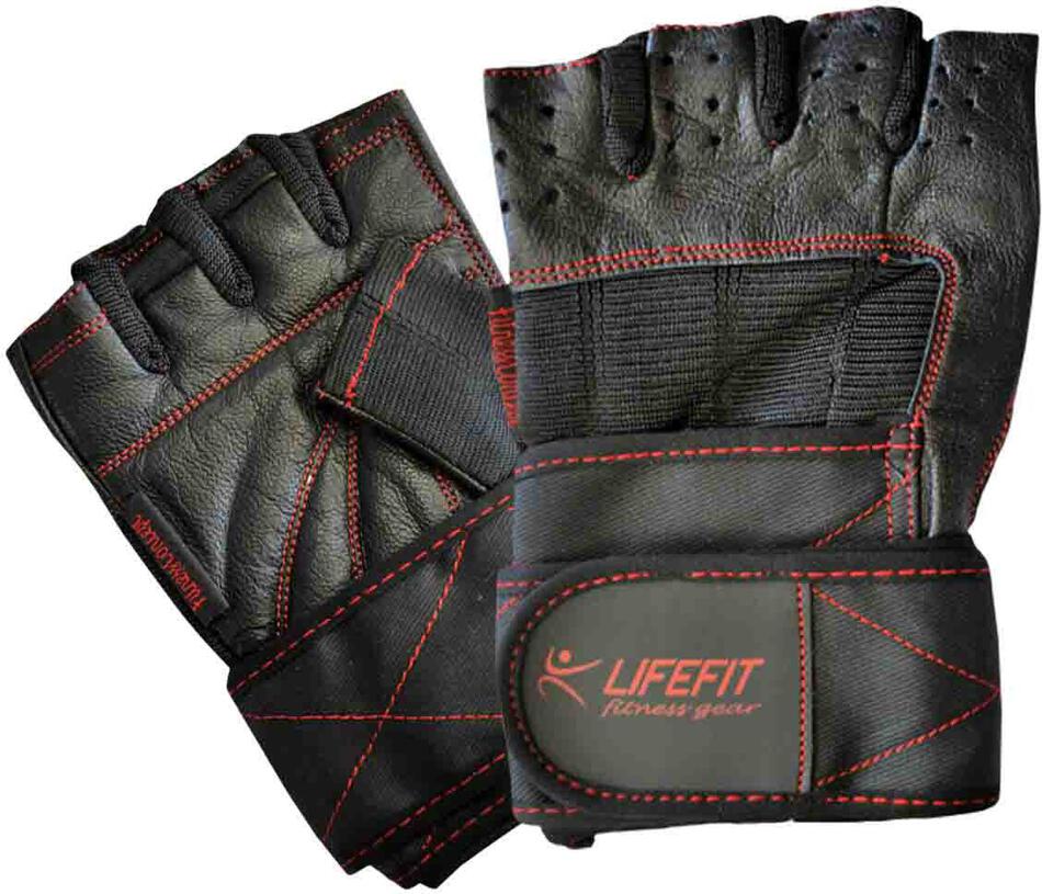 Rukavice Lifefit Fitnes velikost XL, černá