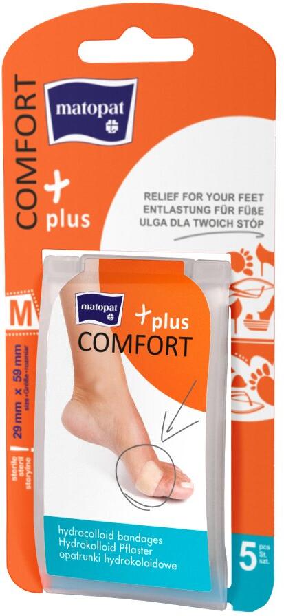 Matopat Comfort Plus hydrokoloidní náplast M 29x59mm 5ks