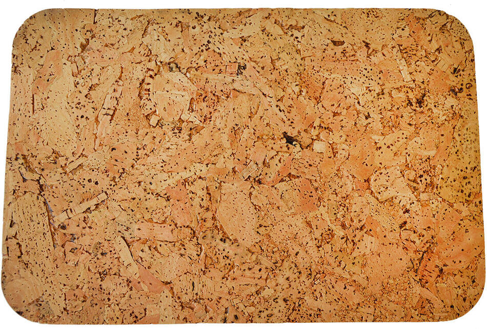 prostírání obdélník oblé rohy 36x25cm korek (6ks)