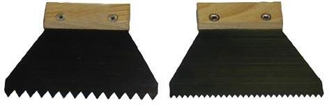 stěrka ocel 140mm zuby hrubé