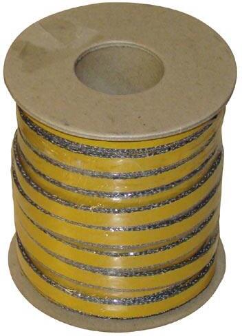 šňůra izolační 10x4mm (500°C) lepicí (25m)