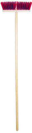 kartáč silniční 29x6cm dřev., kov.+ PP vlákno, s holí 140cm
