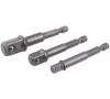 adaptér do vrtačky 1/4", 3/8", 1/2" sada 3díl.