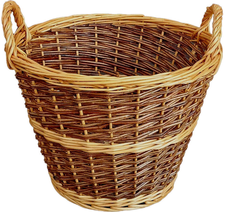 koš na trávu pr.40cm neloupané proutí