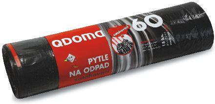 pytle na odpadky zatahovací 60l (15ks) 65x 75cm ČER 20µ